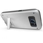 Wholesale Galaxy S6 Strong Armor Hybrid with Stand (Silver)